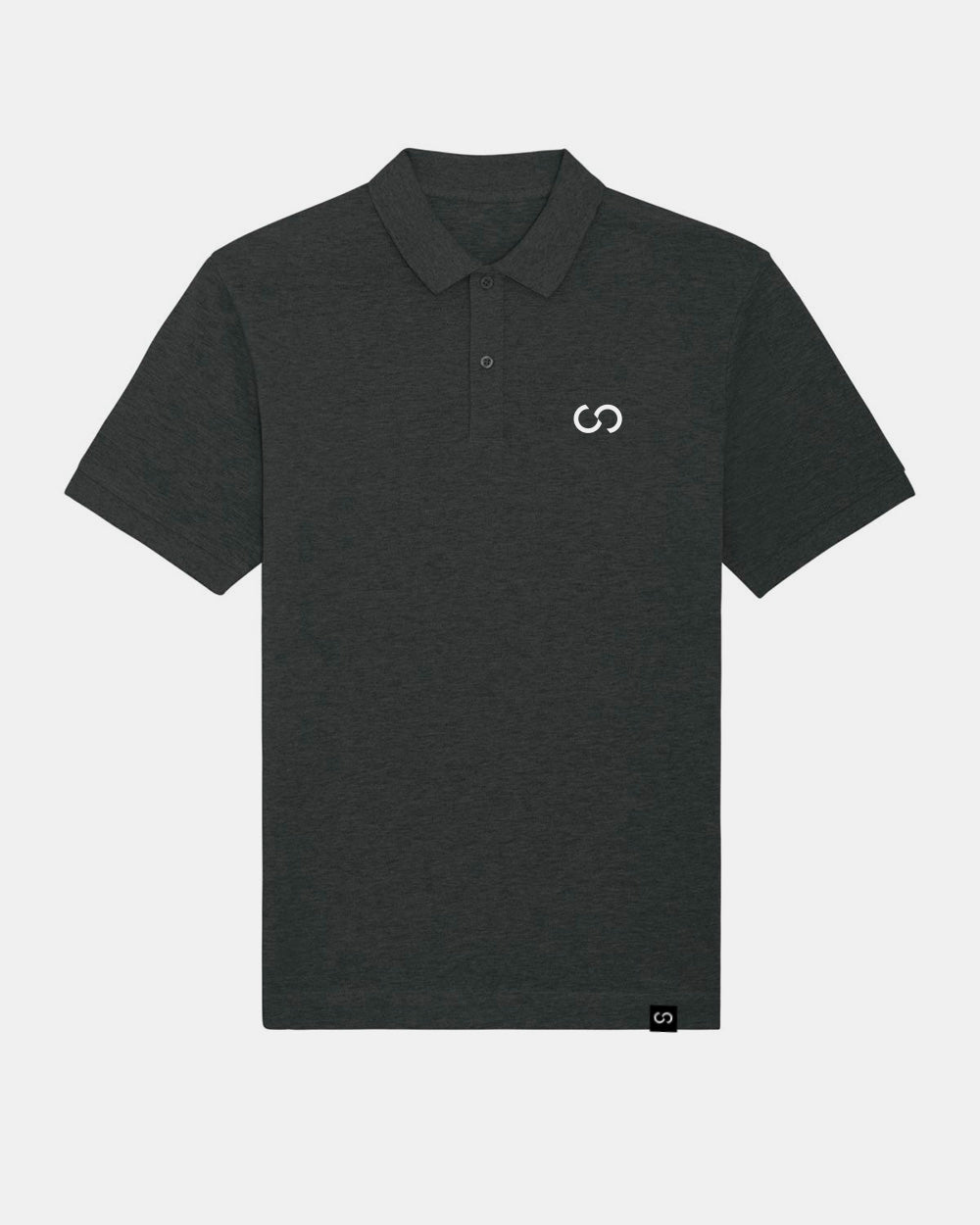 Polo-Shirt Chlodwigplatz dunkelgrau-meliert