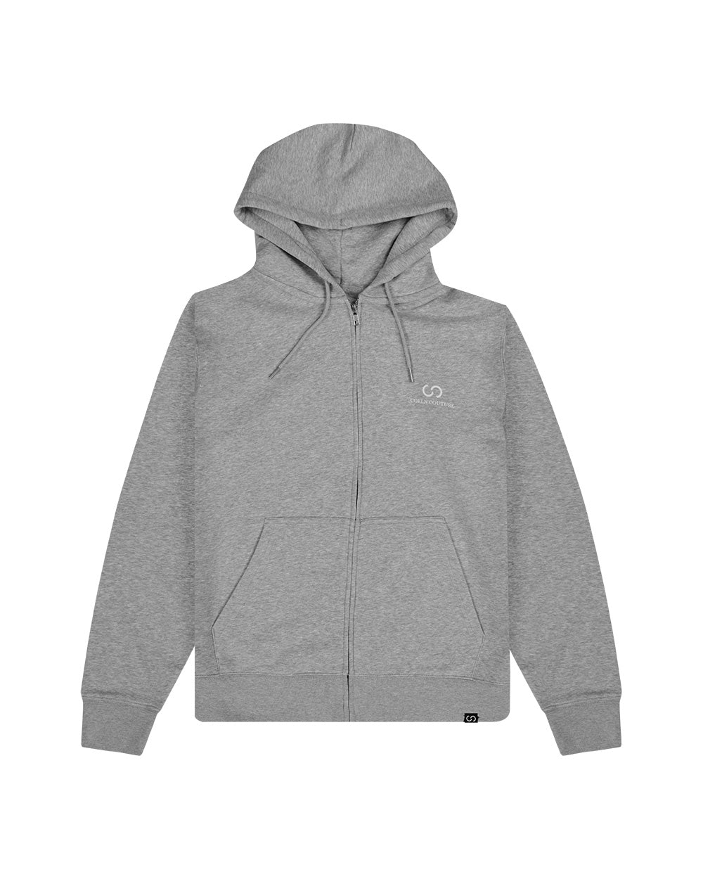 Zip-Hoodie Heumarkt graumeliert