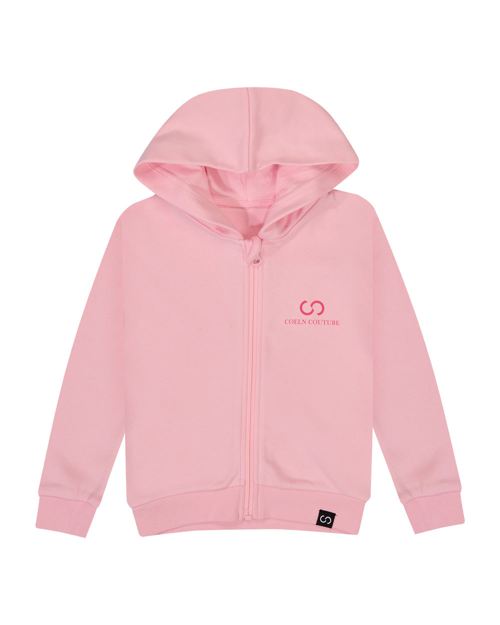 Baby Zip-Hoodie Heumarkt cotton pink